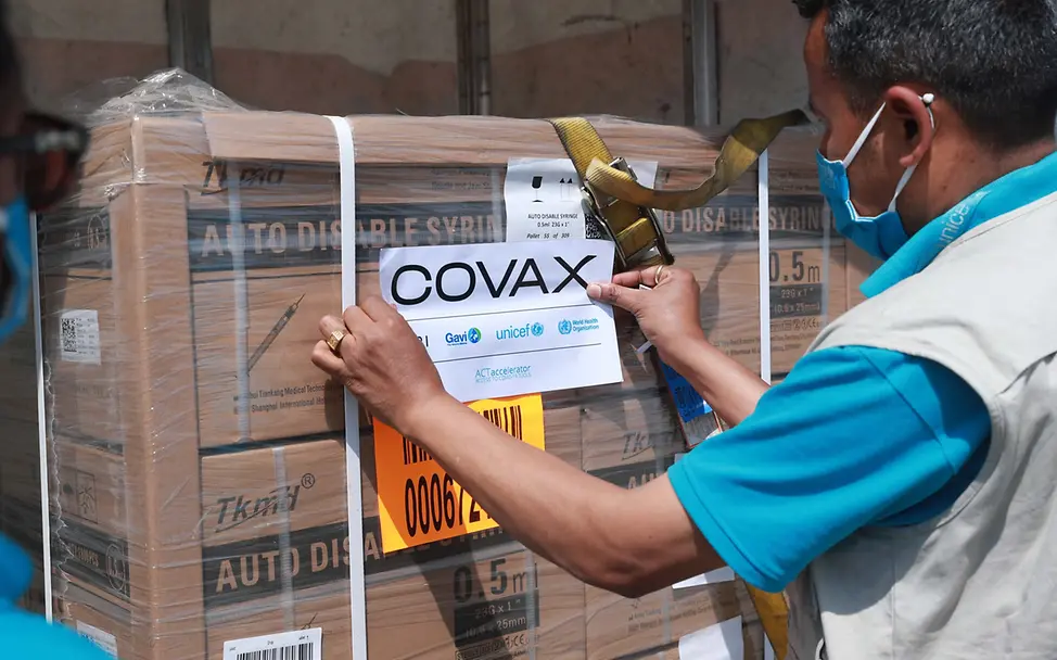 Covax UNICEF Vakzin Lieferung