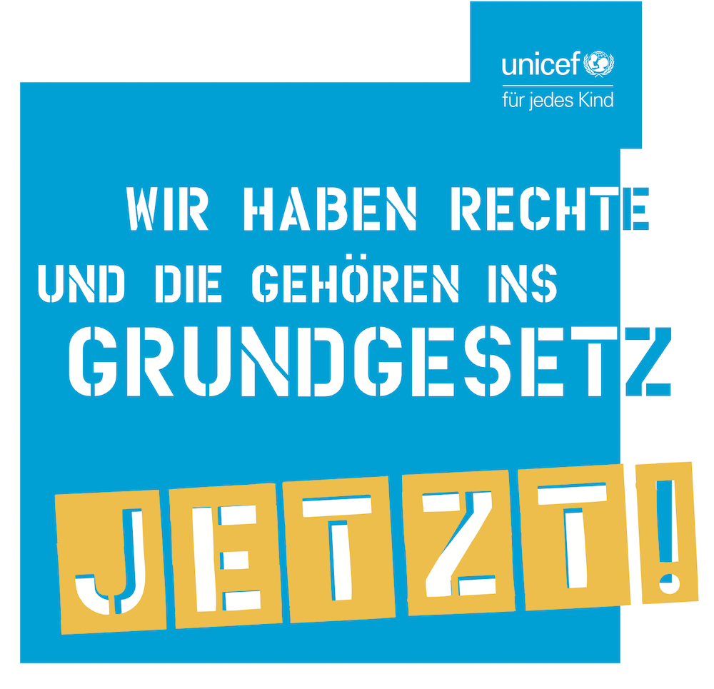 Kinderrechte gehören ins Grundgesetz - jetzt! © UNICEF Kinderrechte gehören ins Grundgesetz - jetzt! © UNICEF