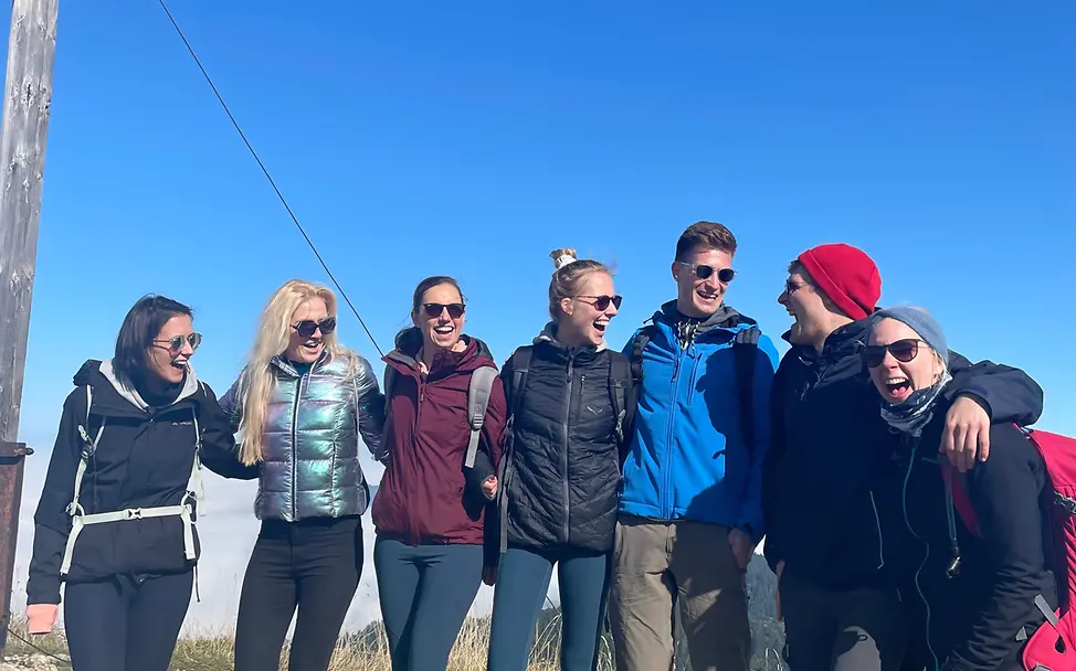 Die Freude am Gipfel ist groß.