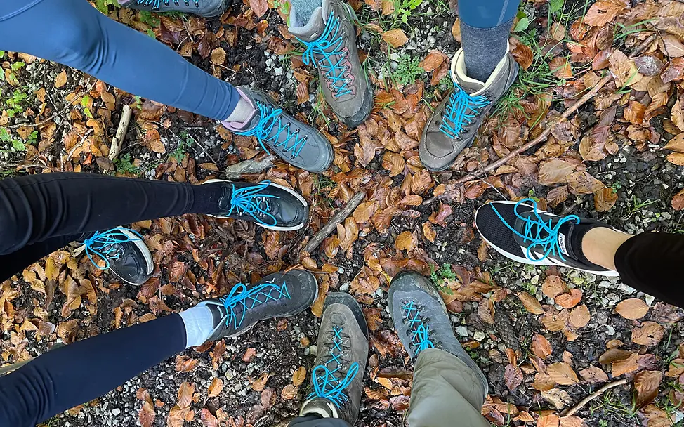 Die blauen Schnürsenkel sind geschnürt - es kann losgehen!