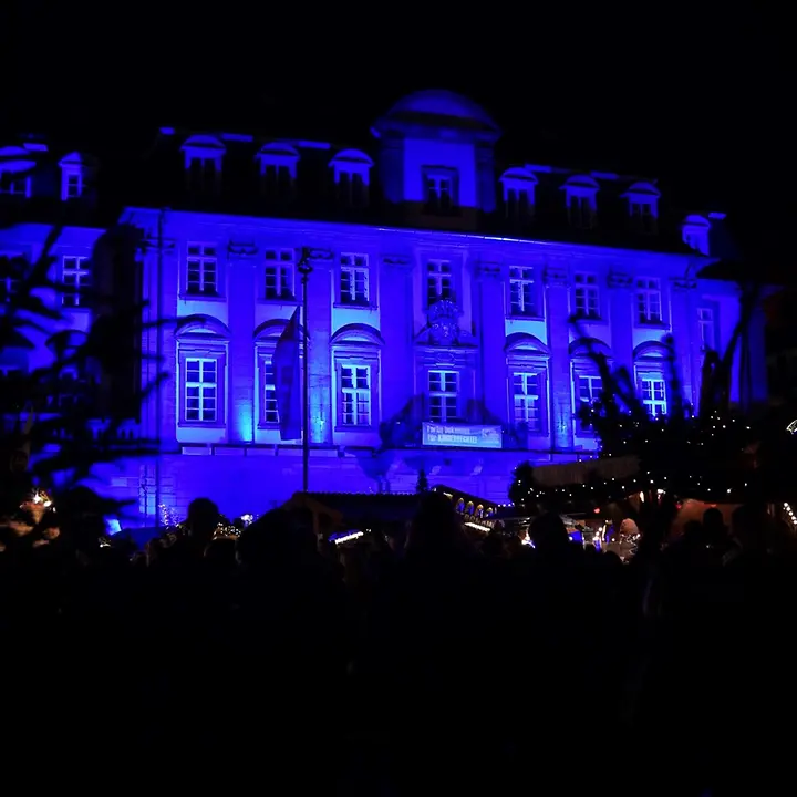 Rathausbeleuchtung  Heidelberg