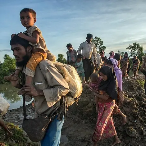 Die Rohingya werden aus ihrer Heimat Myanmar vertrieben. | © UNICEF/LeMoyne Die Rohingya werden aus ihrer Heimat Myanmar vertrieben.