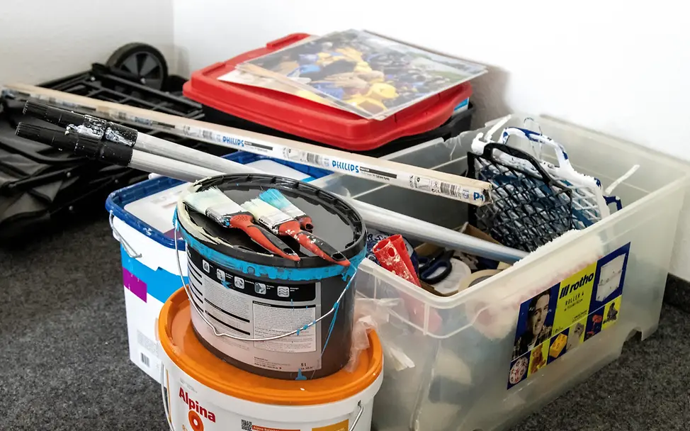 Die Ausrüstung unserer Künstler © Karolin Züll Die Ausrüstung unserer Künstler