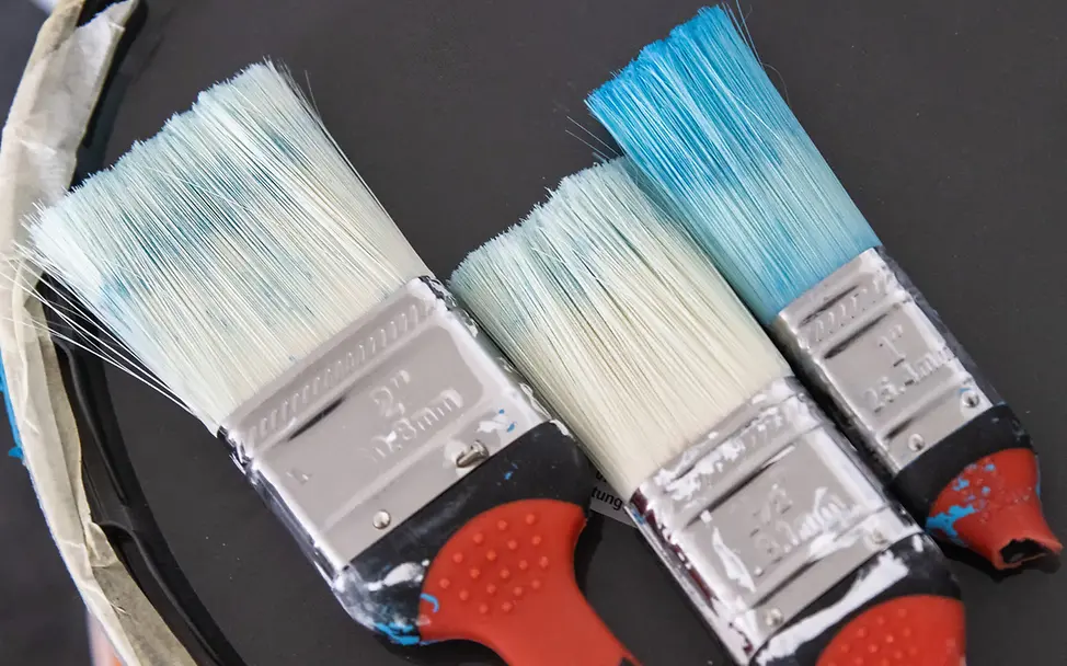 Die Pinsel für die Feinarbeit © Karolin Züll Die Pinsel für die Feinarbeit