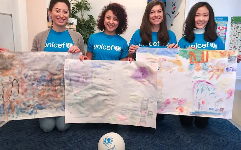 Our team members at a workshop in a kindergarten © UNICEF Berlin Our team members at a workshop in a kindergarten © UNICEF Berlin