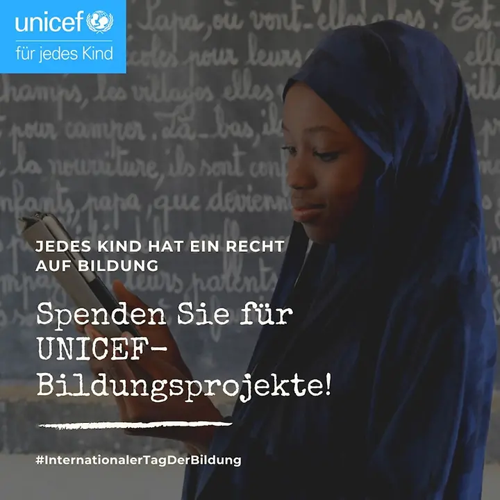 Spenden Sie für Bildung! © UNICEF/UN0535990/Dejongh