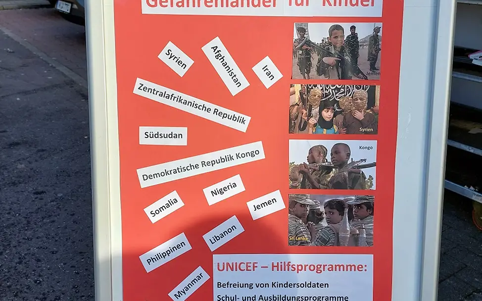 Länder mit Kindersoldaten