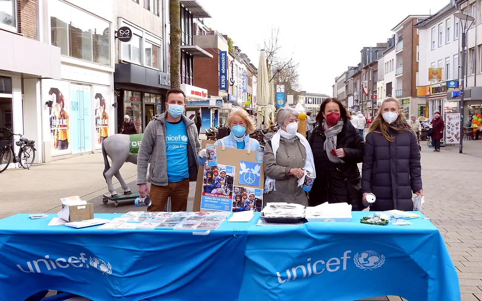 UNICEF sammelt für Hilfe in der Ukraine © B. Böhmer/UNICEF/2022