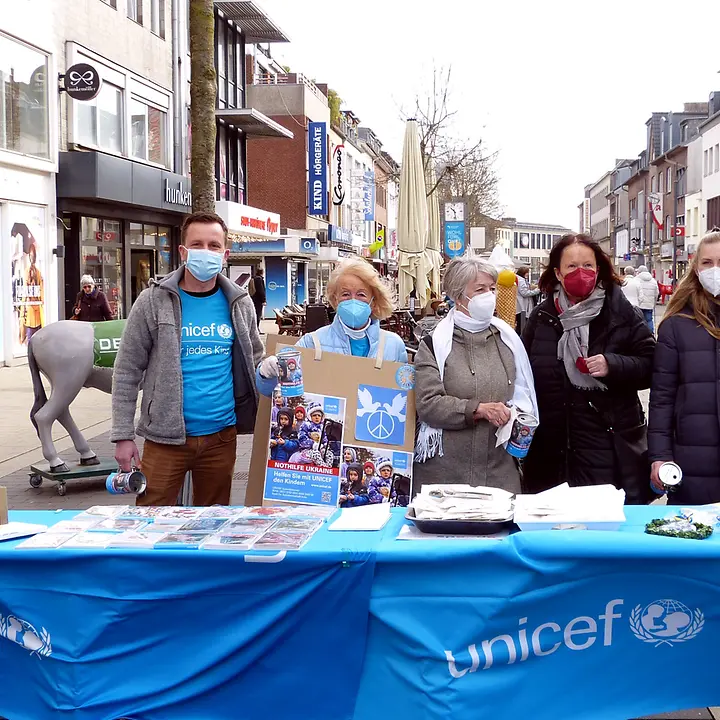 UNICEF sammelt für Hilfe in der Ukraine © B. Böhmer/UNICEF/2022