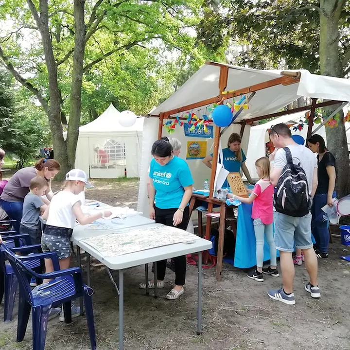 Unser Stand beim FEZ © UNICEF Berlin