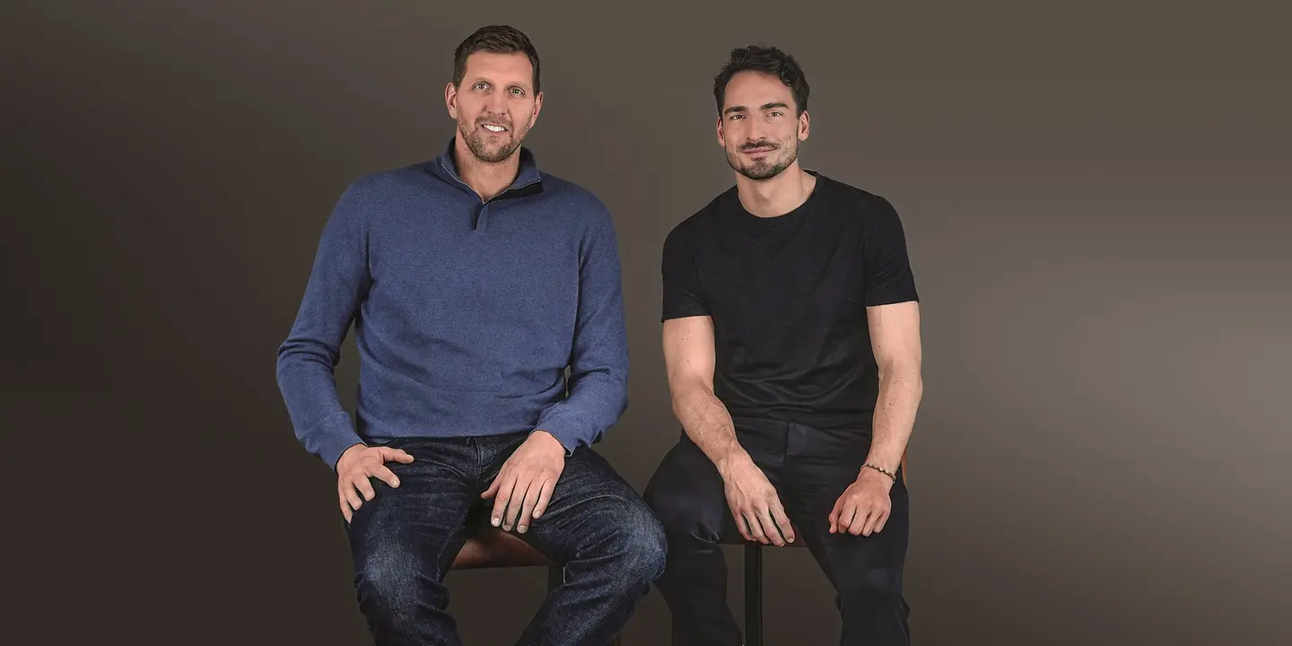 UNICEF-Botschafter Dirk Nowitzki und Mats Hummels
