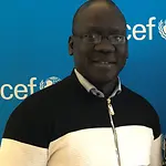 Bismarck Swangin | © UNICEF/Anke Kochs Bismark Swangin zu Besuch in Köln.