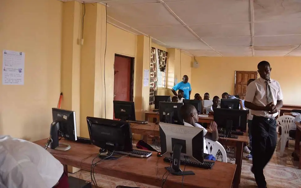 Im Computerraum | ©UNICEF Computerraum Liberia