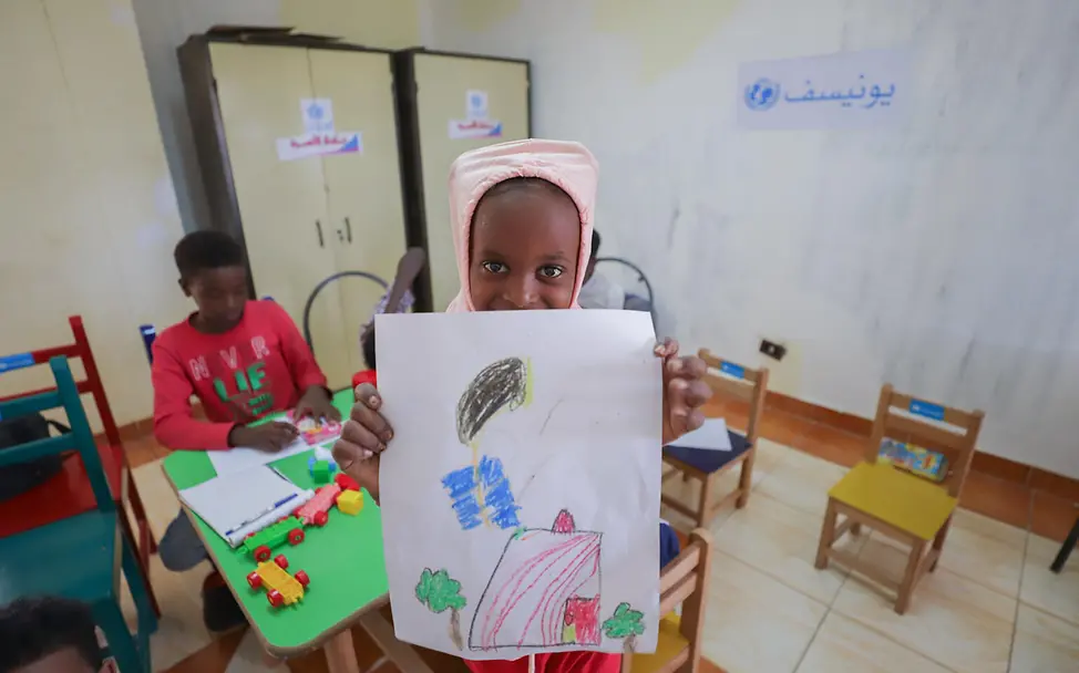 Kinderfreundliche Orte für Geflüchtete. | © UNICEF/Mostafa Kinderfreundliche Orte für Geflüchtete.