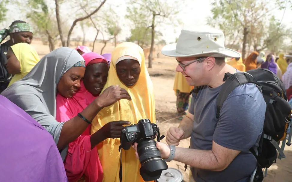 Heribert Wettels auf einer UNICEF-Projektreise 2019 in Niger | © UNICEF Niger IMG_0363_online