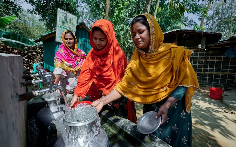 Diese Gemeinde in Cox's Bazar verfügt über ein neues Wassersystem. | © UNICEF/UN0824717/Map UN0824717_online