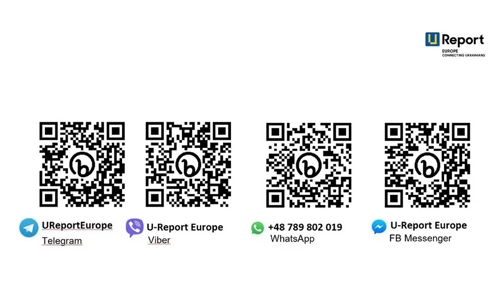 U-Report Europe: QR-Codes U-Report Europe: QR-Codes