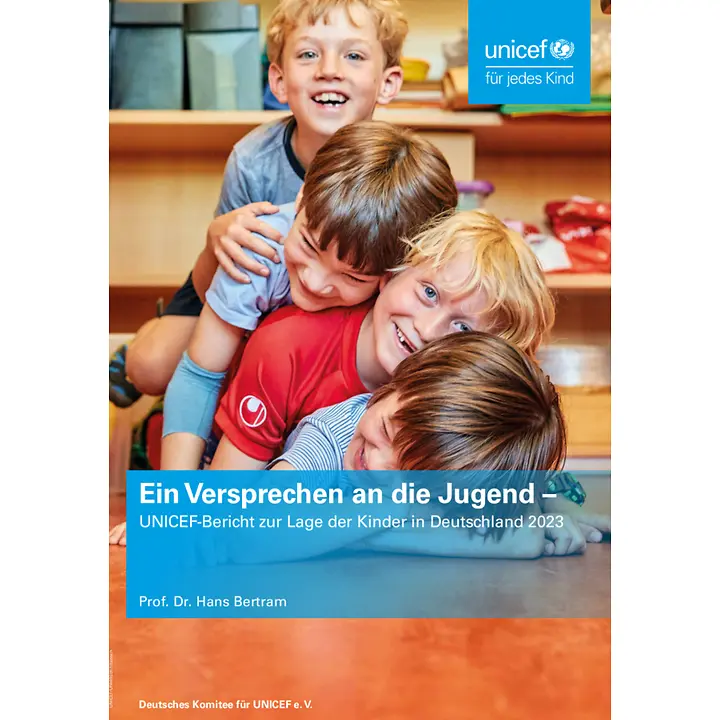UNICEF-Studie: Studie: "Ein Versprechen an die Jugend" | © UNICEF/Bänsch Titelseite der UNICEF-Studie Studie: "Ein Versprechen an die Jugend".