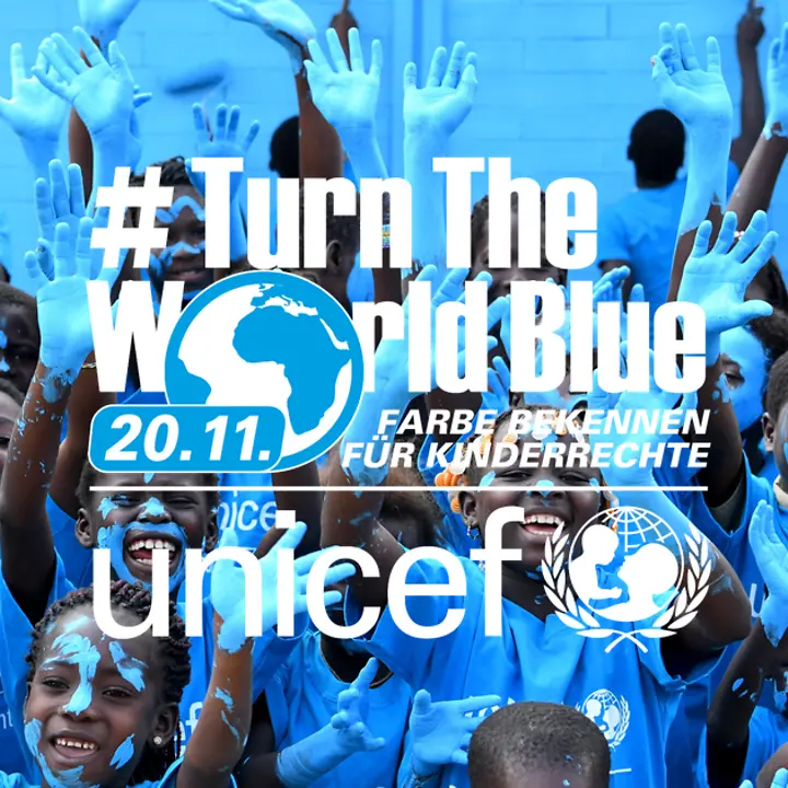 TurnTheWorldBlue - Farbe bekennen für Kinderrechte am 20.11. TurnTheWorldBlue - Farbe bekennen für Kinderrechte am 20.11.
