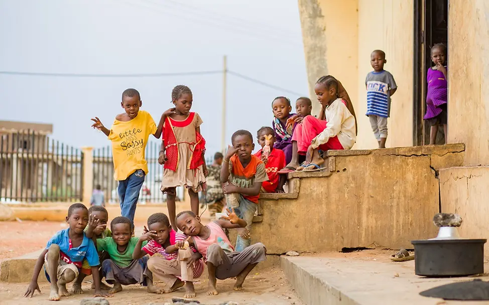 Kinder spielen in Madani, Sudan