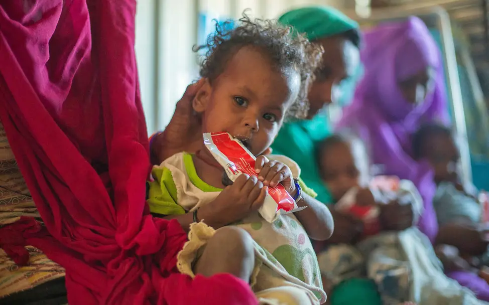 Nothilfe für Kinder im Sudan: Wir versorgen Hunger leidende Kinder | © UNICEF/Mohamdeen Sudan Spenden Nothilfe: Wir setzen unsere Hilfe für die Zivilbevölkerung im Sudan weiter fort.