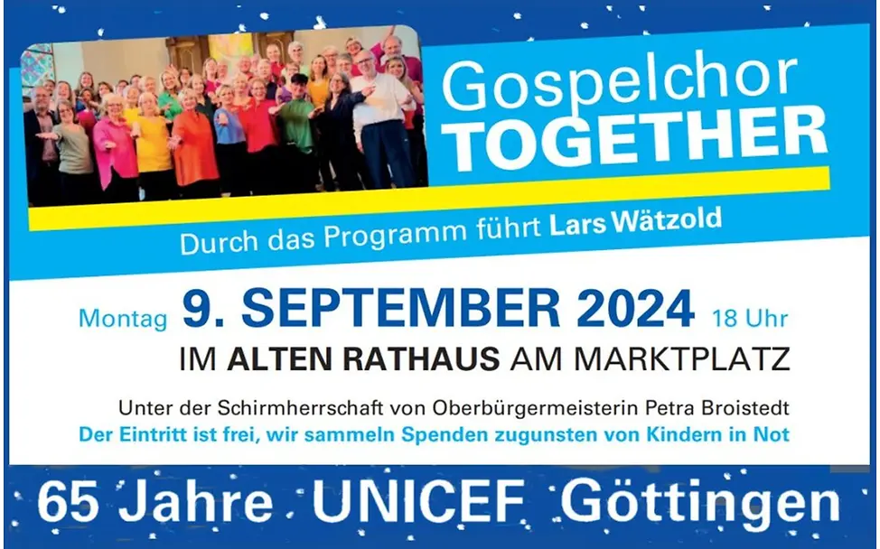 Feier 65 Jahre UNICEF Göttingen