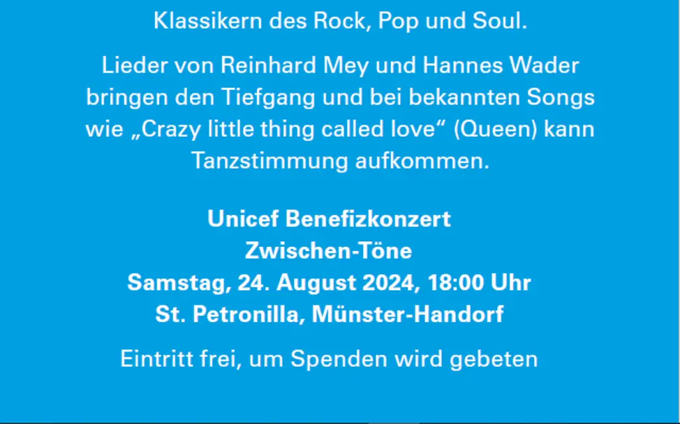 Benefizkonzert Bild 2