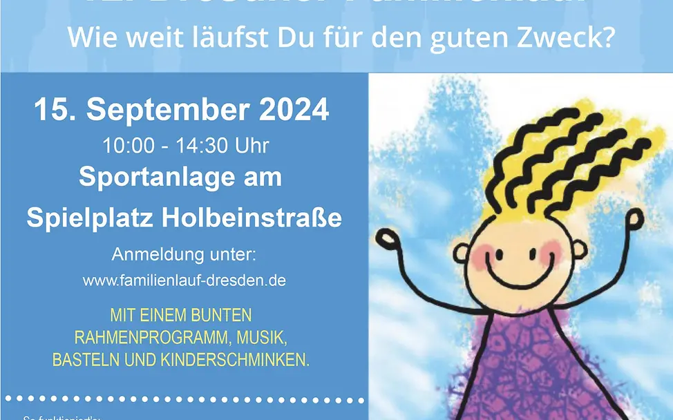 Flyer vom 12. Dresdner Familienlauf Flyer vom 12. Dresdner Familienlauf