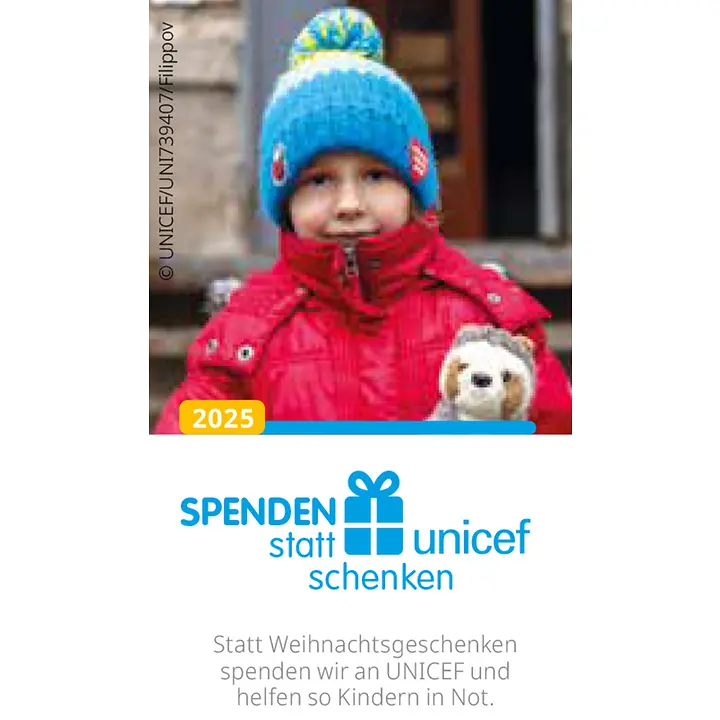 Aufkleber Spenden statt schenken