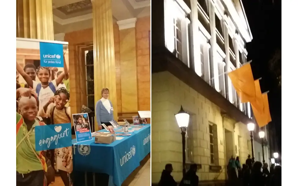 Foyer und Portal der Universitätsaula am 25.11.2024 zum Klavierkonzert | © UNICEF Göttingen Foyer und Portal der Universitätsaula am 25.11.2024 zum Klavierkonzert