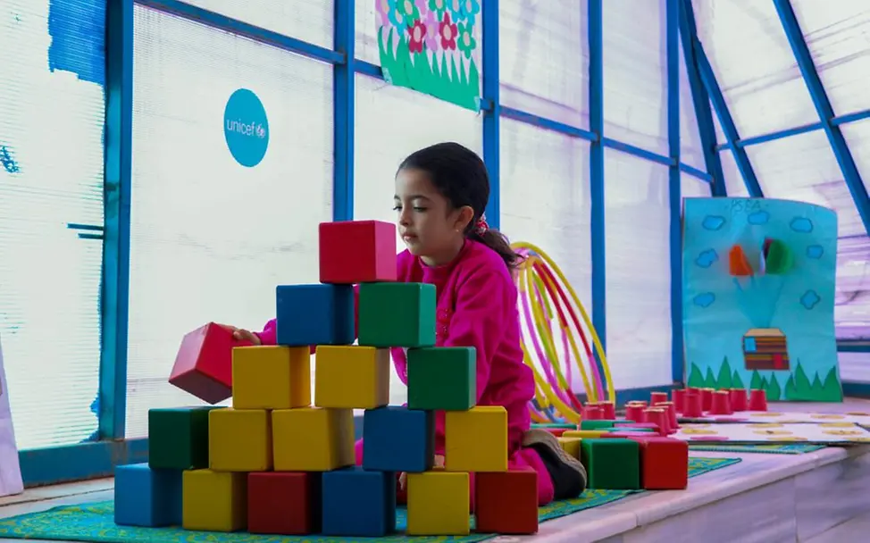 In einem psychosozialen Zentrum werden Kinder mit Fluchterfahrung professionell betreut. | © UNICEF/Agha Spenden für Flüchtlingshilfe: Psychosoziale Hilfe Syrien