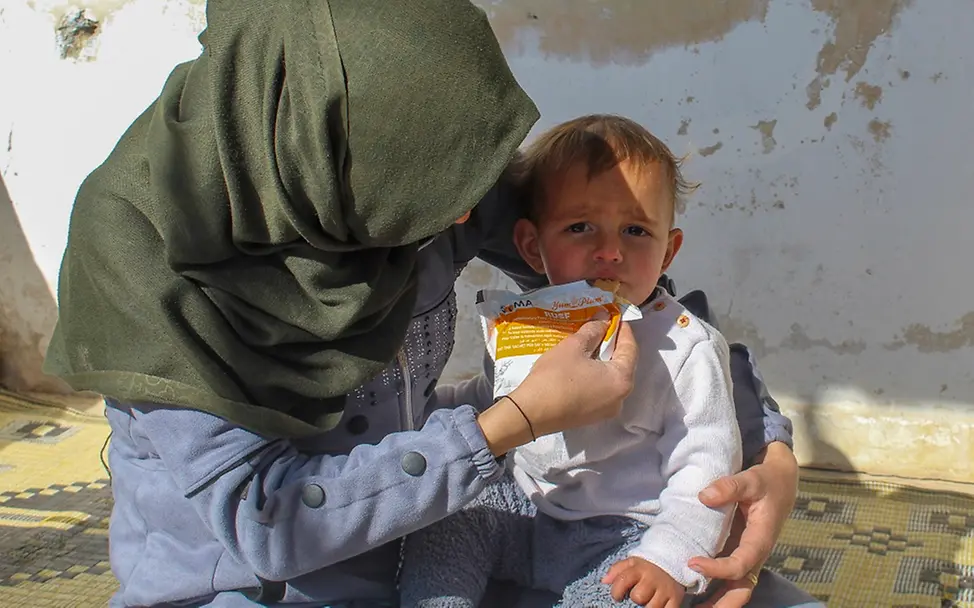 Syrien Krieg: Der Krieg hat zu einem Anstieg von Mangelernährung geführt. 