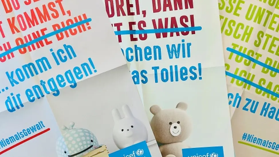 Poster zur Sprüche-Aktion gegen Gewalt