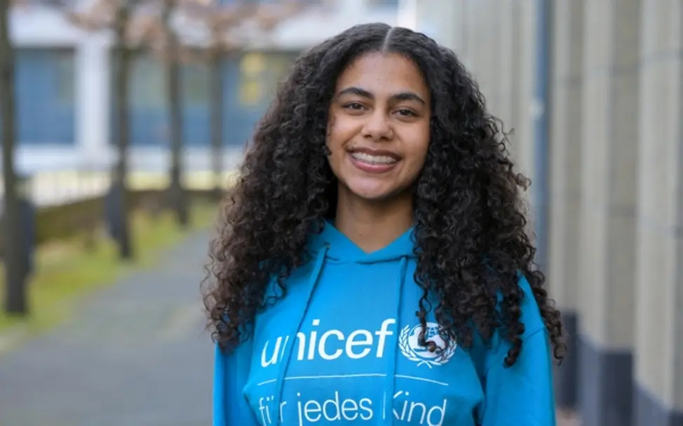 JuniorBeirat-Mitglied Rochelle | © UNICEF/Sachse-Grimm JuniorBeirat-Mitglied Rochelle zu Engagement
