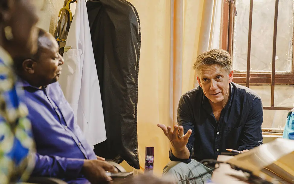 UNICEF-Sprecher James Elder zu Besuch in Goma.