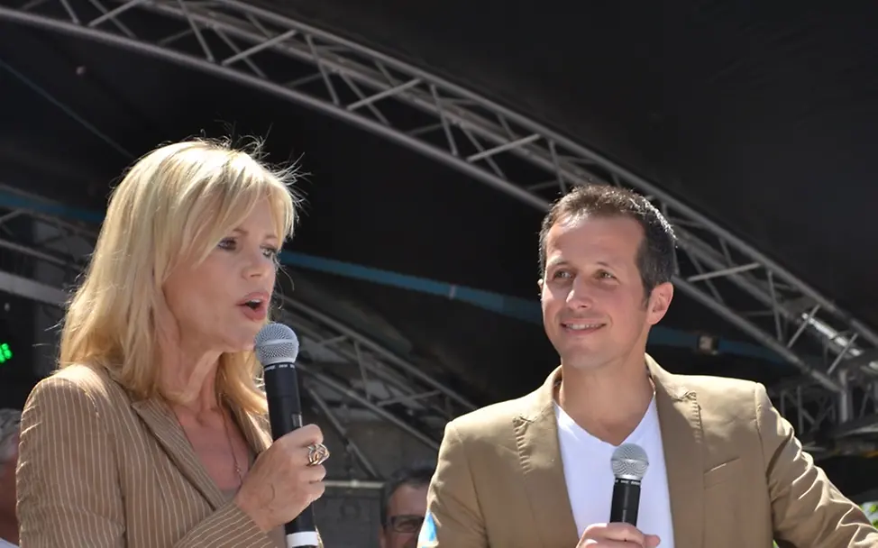 Nina Ruge und Willi Weitzel. ©UNICEF Nina Ruge und Willi Weitzel. ©UNICEF