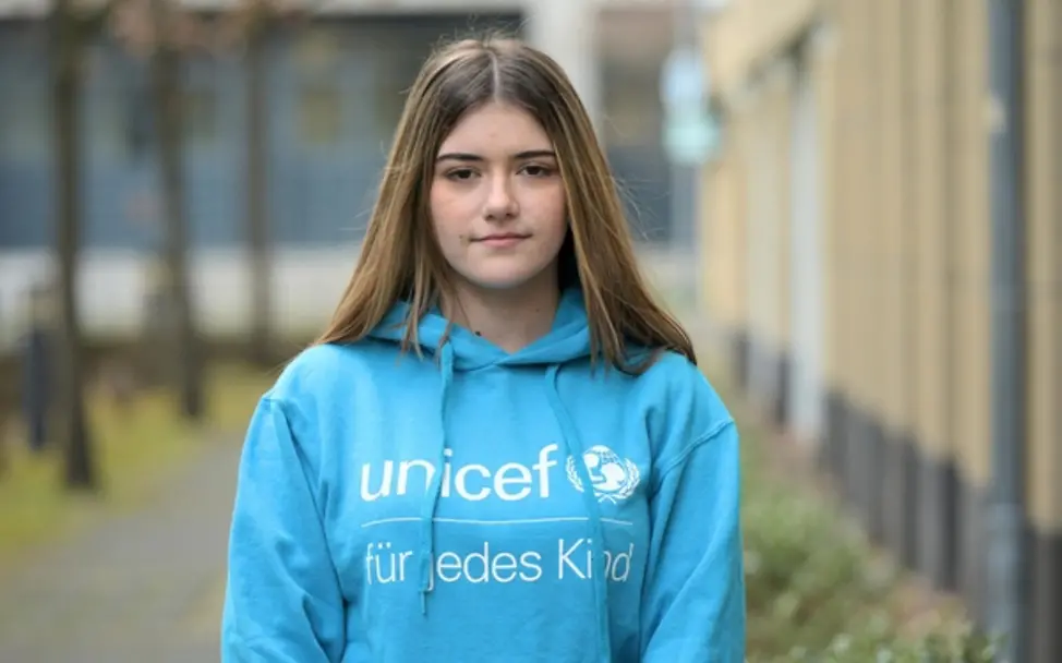 JuniorBeirat-Mitglied Yana | © UNICEF/Sachse-Grimm JuniorBeirat-Mitglied Yanas Botschaft an andere Jugendliche