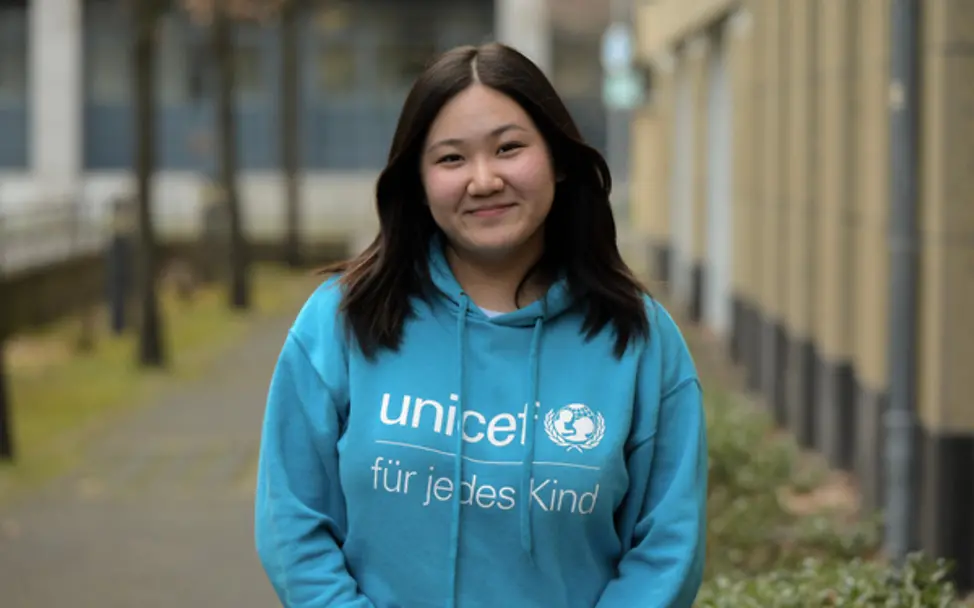JuniorBeirat-Mitglied Clara | © UNICEF/Sachse-Grimm JuniorBeirat-Mitglied Claras Botschaft an andere Jugendliche