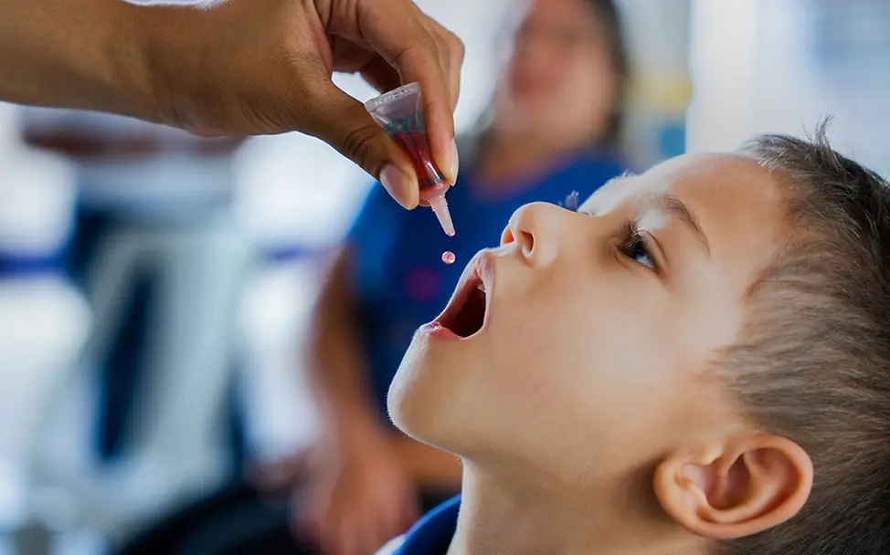 Polio-Impfung in Brasilien