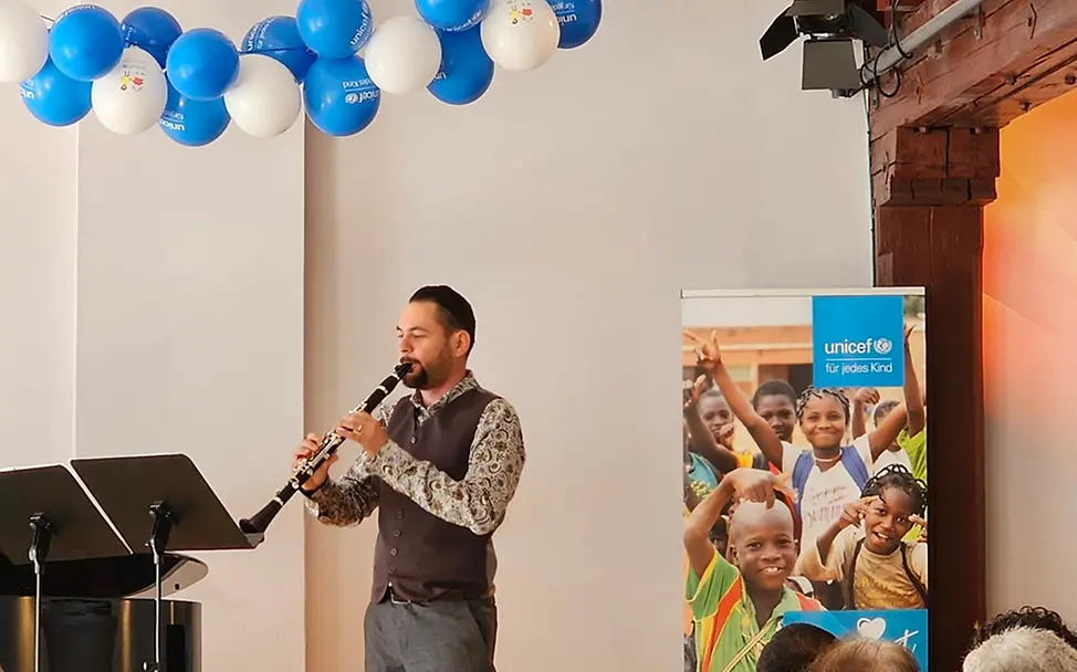 Mark Pusker, Klarinette © UNICEF-AG Landshut/Karin Erbe