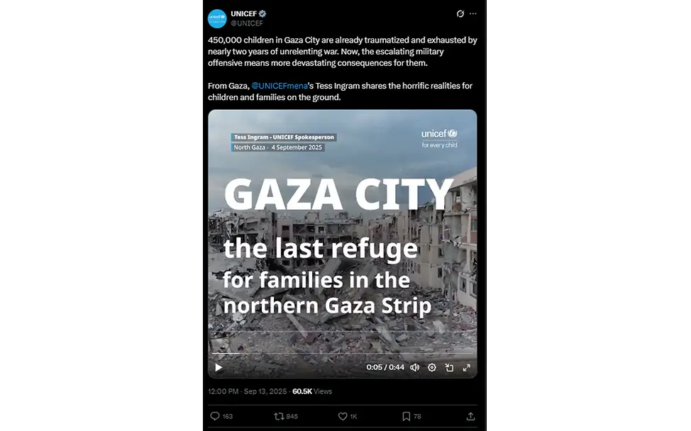 Gaza-Stadt Kinder: Post UNICEF