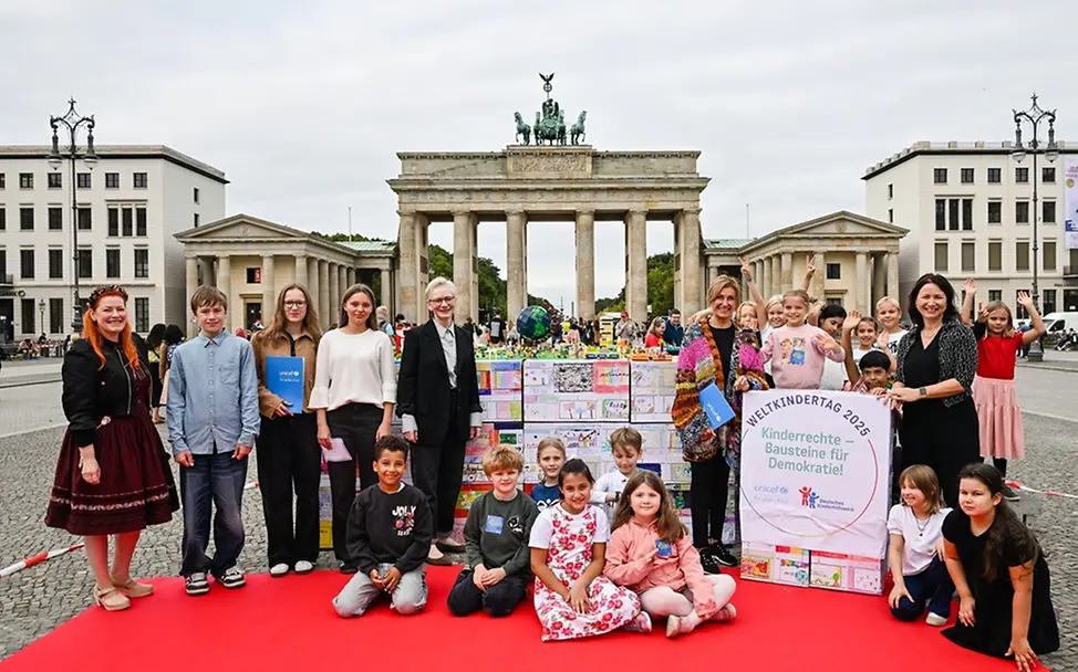 Weltkindertag 2025 | © Paula G. Vidal Weltkindertag 2025: "Kinderrechte - Bausteine für Demokratie!"