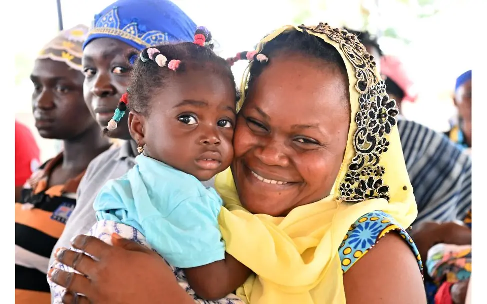 Bild von einer Mutter mit Kind. 