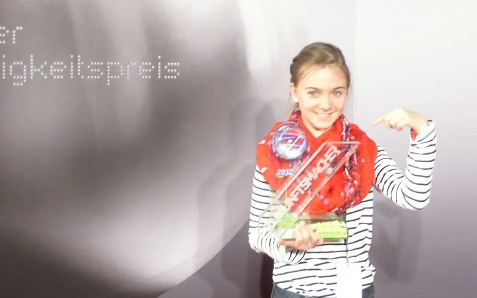 UNICEF-JuniorBotschafterin Anne ist die Zukunftsmacherin des Jahres 2012. UNICEF-JuniorBotschafterin Anne ist die Zukunftsmacherin des Jahres 2012.