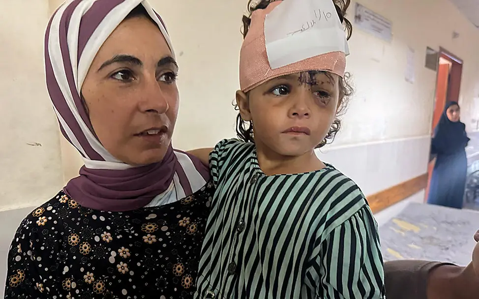 Gaza: Kind mit Kopfverletzung.