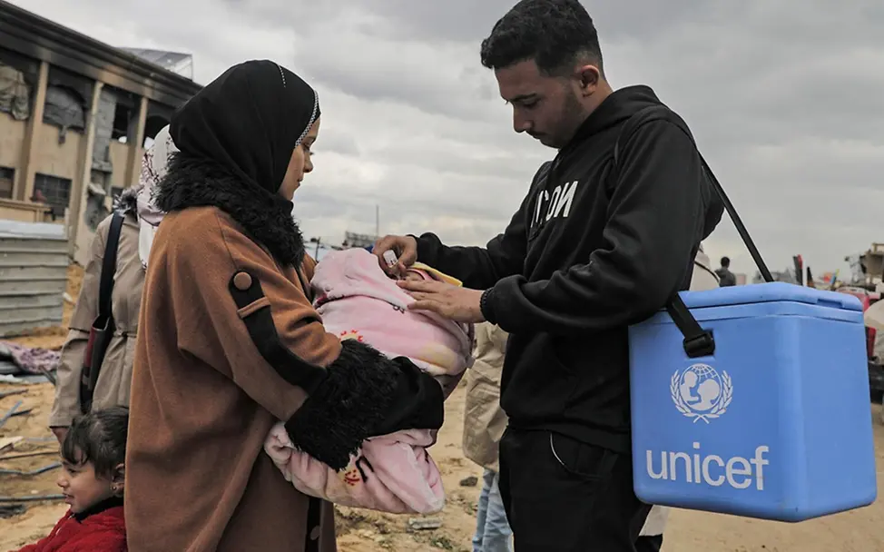 Gaza News: Kind Impfungen Polio