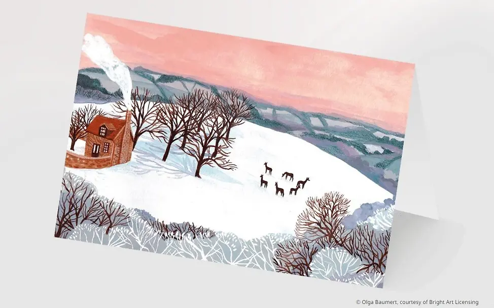 Grußkarte aus dem Set "Winterlicht"