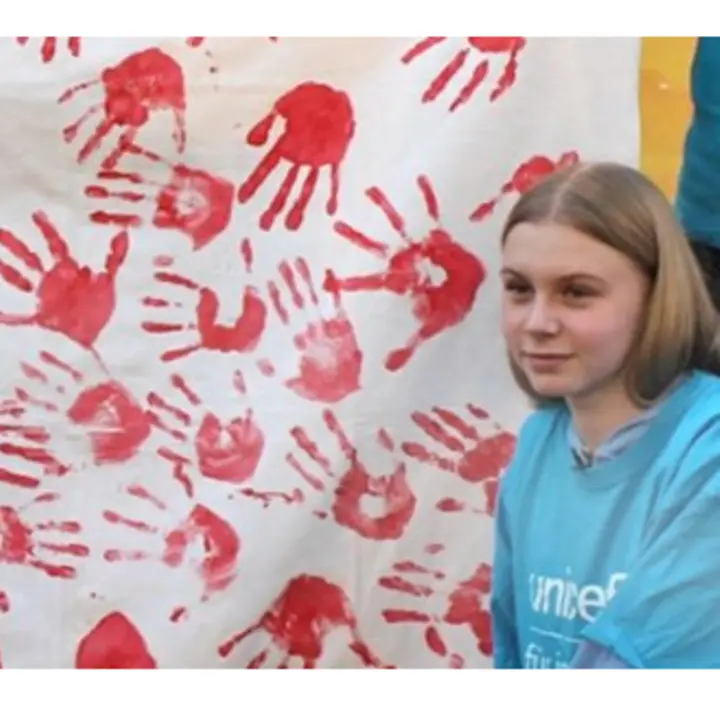 Red Hand Day 2020 im Kaufpark | © UNICEF Göttingen unicef-redhandday-2020-kaufpark