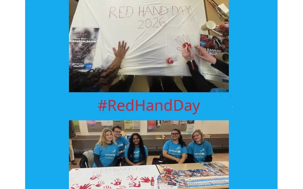 Aktion der UNICEF-Hochschulgruppe (HSG) zum 12. Februar | © UNICEF-Hochschulgruppe Göttingen / Instagram Aktion der UNICEF-Hochschulgruppe (HSG) zum 12. Februar