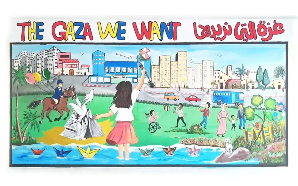 Zeichnung an einer Wand